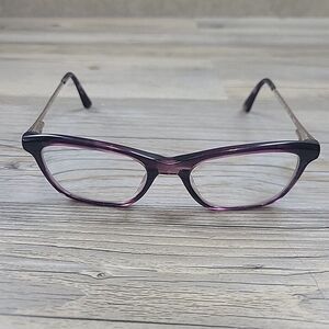 Anne‎ Klein AK5064 (505) Plumb Horn Eyeglasses Frames Only 49-17 135 Full Rim